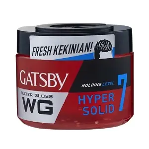 Gatsby WG Merah Hypersolid / Pomade / Gatsby Perawatan Pria Ketombe Berminyak