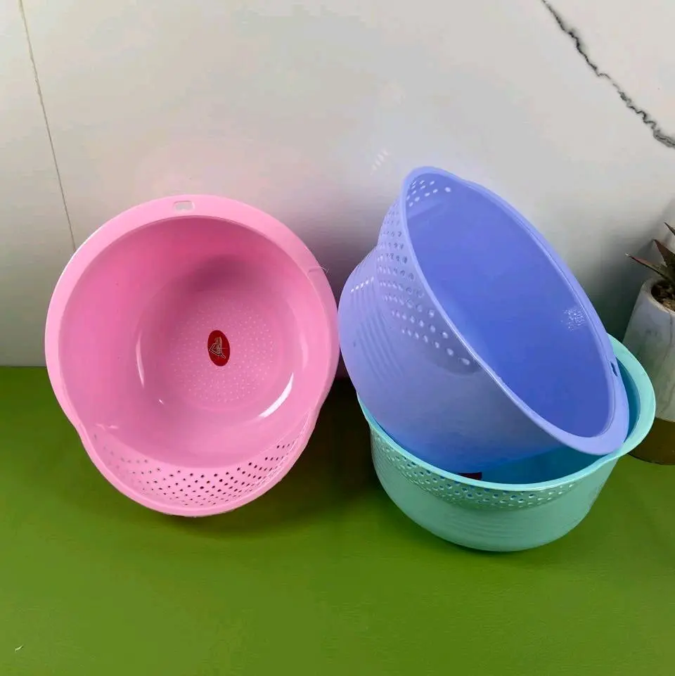 ( 3 PCS ) WADAH BASKOM CUCI BERAS DAN SAYUR PLASTIK SERBAGUNA SHOJI ALEXISH 160