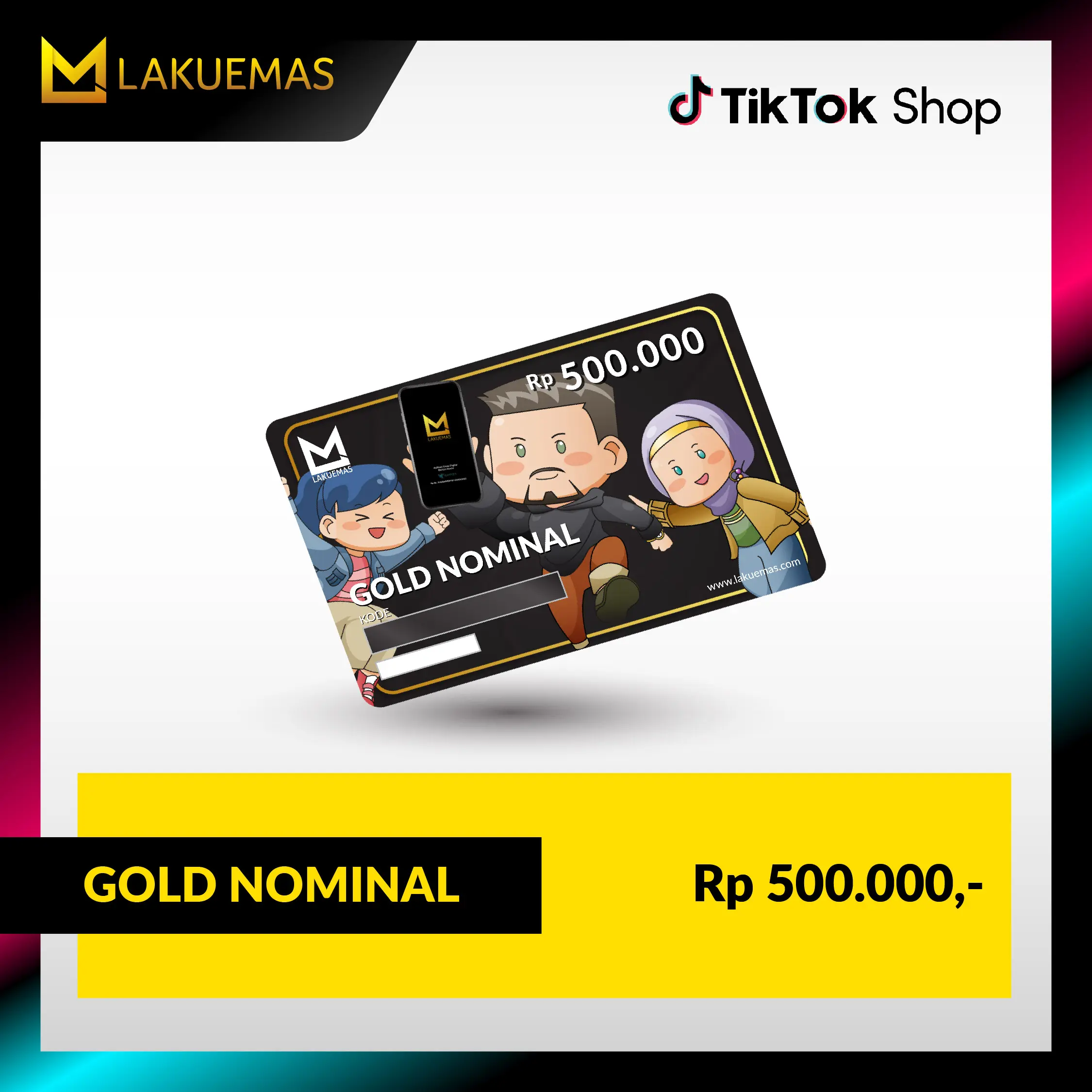 LAKUEMAS - EMAS LAKU EMAS DENOMINAL 500 Ribu