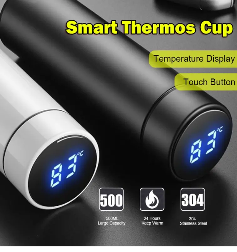 Smart LED Temperature Display Thermos Flask 500ML  Thermos Bottle/ Cup