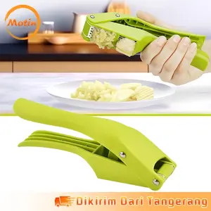 2 In 1 Alat Penghancur Bawang Putih Manual Garlic Pres Crusher Peralatan Dapur