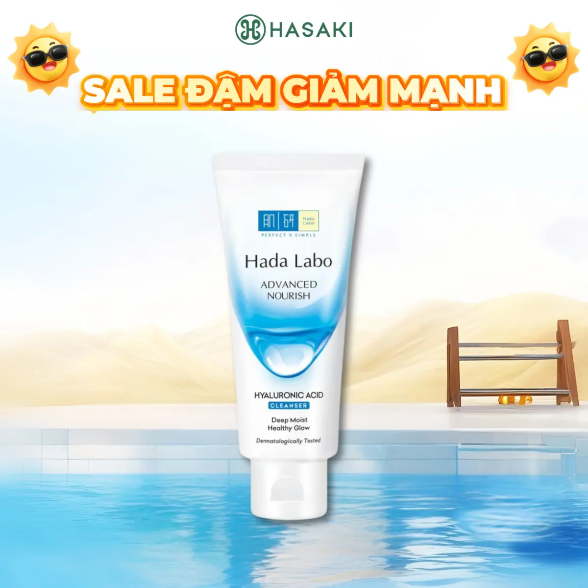 Kem Rửa Mặt Hada Labo Dưỡng Ẩm 80g