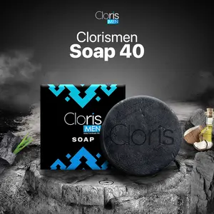 Clorismen Soap 40gr Sabun Multifungsi Pria – Wajah & Badan I Charcoal, Propolis, Coconat Oil I Mengatasi jerawat wajah & punggung, mengurangi bau badan, meredakan kemerahan/iritasi, serta menjaga kelembapan kulit wajah & badan