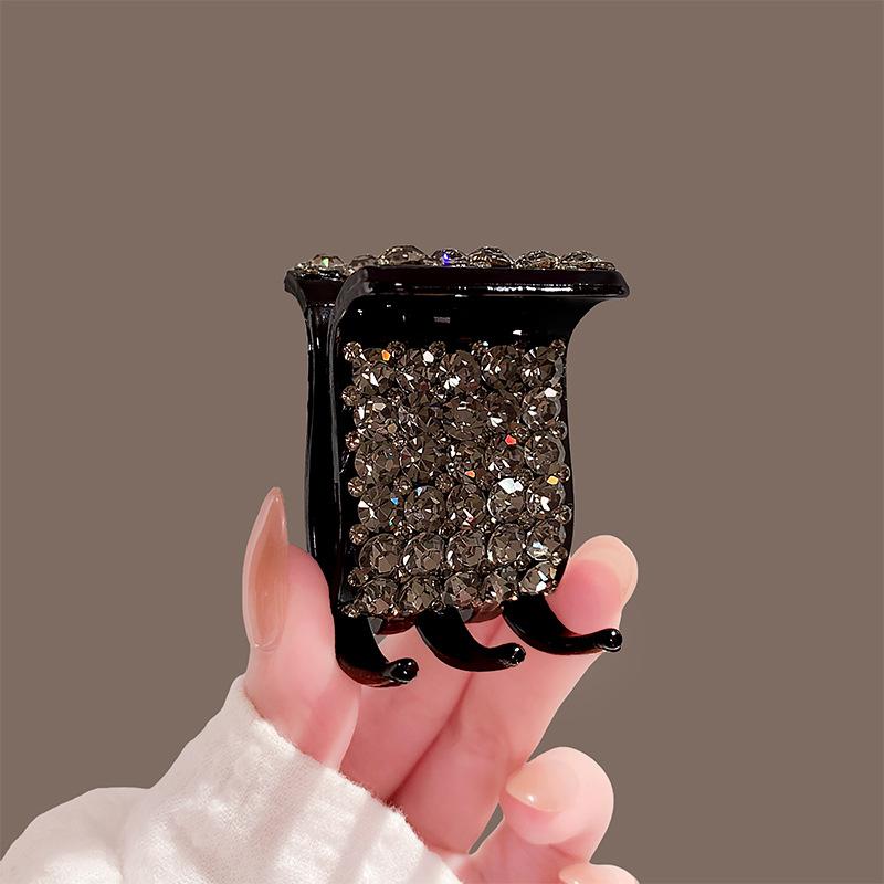  C5 Kẹp càng cua đính đá cao cấp kẹp 5 răng 3 răng tạo kiểu tóc sang trọng 