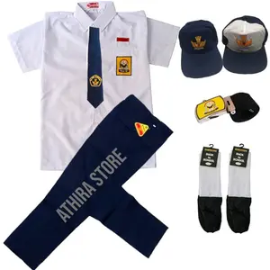 Seragam sekolah anak smp laki laki baju pendek celana panjang super lengkap