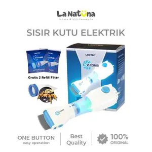 Sisir Kutu Rambut Elektrik V-comb Vacum Vacuum Terbaru Licetec