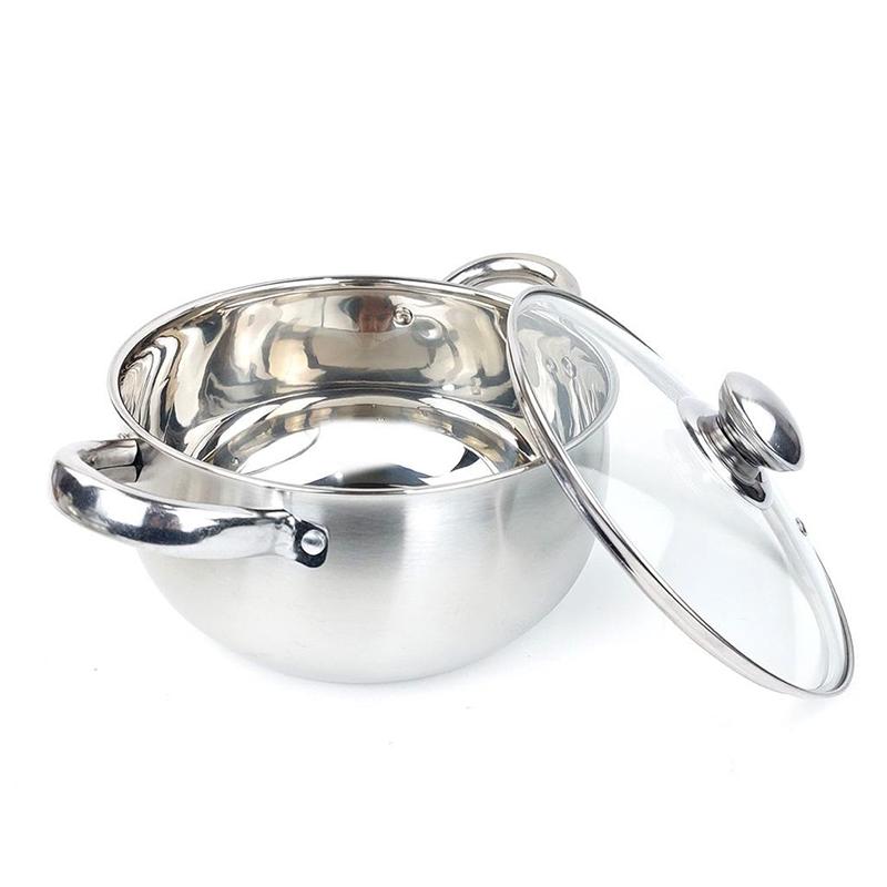 [EXCLUSIVE KOKOPANCI]QME – 3in1 Soup Pot  Panci Set Multi Fungsi 3 Pcs Stainless Steel Uk 16/18/20CM Serbaguna - Kitchenware