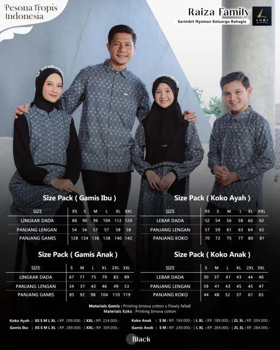RAIZA FAMILY BLACK BY LUBI FASHION