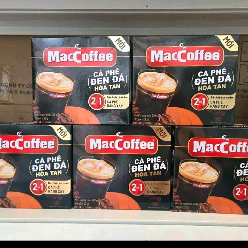   COMBO 5 HỘP MACCOFFE ĐEN   combo 5 hộp cafe Maccoffe đen đá hòa tan 50 gói × 22g 