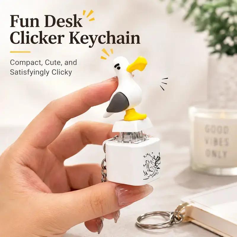 Phổ Dễ Thương Seagull 3D Tùy Chỉnh Keycap Squeaky Phim Hoạt Hình Thiết Kế Cho…