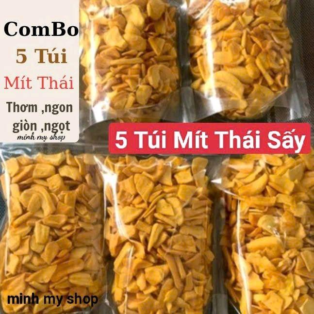  5 Túi Mít Thái Sấy Giòn.Mít Thái Vụn Xô Thơm Ngon Giòn Ngọt.  Mỗi Túi 200gr ,combo 5 Túi 1Kg Snack ăn Vặt 