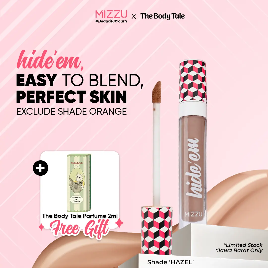 Mizzu Hide’em Contour And Concealer Hazel - Concealer Corrector Wajah Foundation