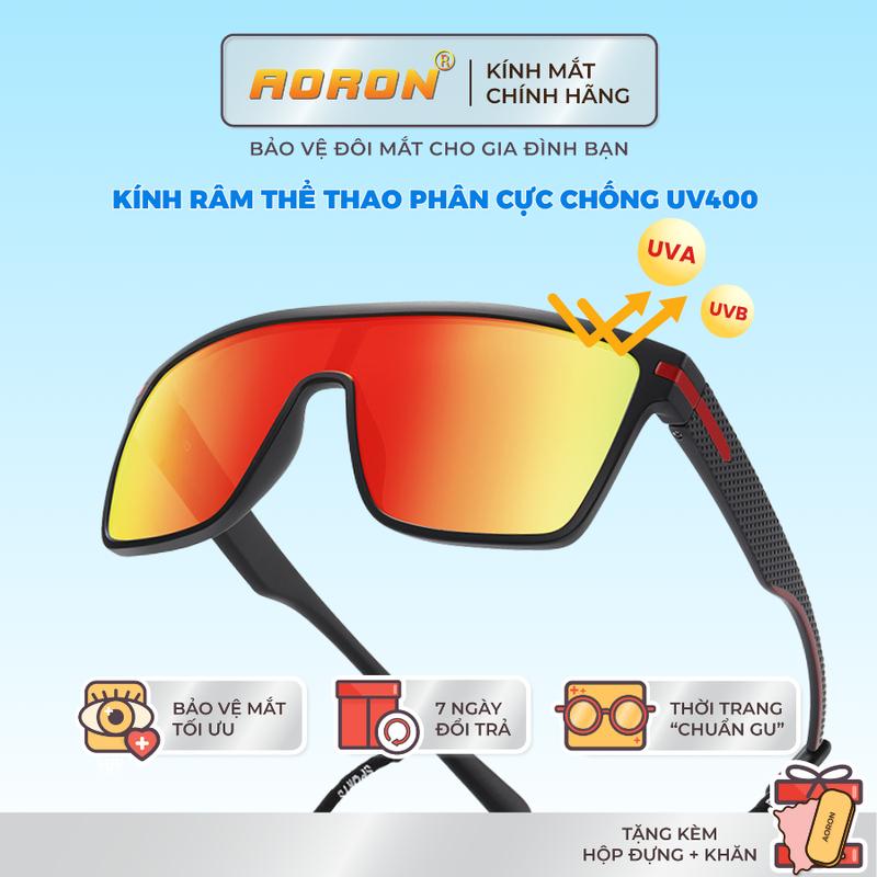 Aoron - Kính Râm Nam Thể Thao Cao Cấp – Đổi Màu Chống Tia UV, Chống Bụi, Siêu Nhẹ, Bảo Hộ Toàn Diện Khi Chạy Bộ, Đạp Xe, Đi Đường Thiết Kế Cá Tính - AK255