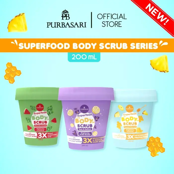 Purbasari Superfood Body Scrub Fruits Series