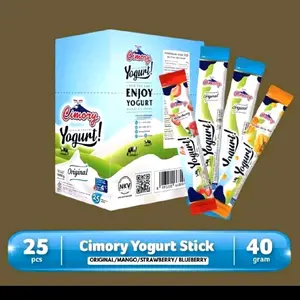 Cimory Yogurt Stik Rasa Blueberry Strawberry Peach Brown Sugar & Original Varian Lezat untuk Snack Harian