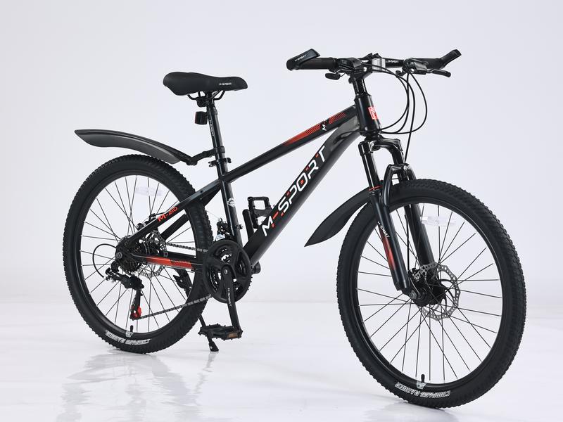   M-SPORT M210 24inch  Xe đạp thể thao địa hình M-Sport M210 24inch  không baga  - Sườn thép 24 tốc độ phuộc thép không gỉ phanh đĩa kép  Đạp Xe Đạp Carbon xe đạp Gắn Xe Đạp Cao Su 
