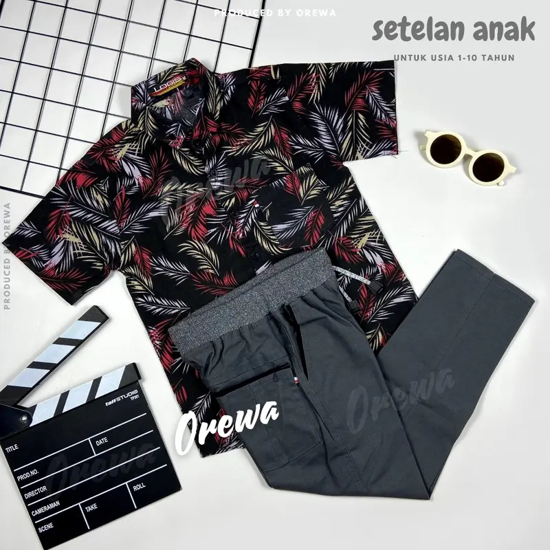 Setelan Anak Kemeja Motif Usia 1 2 3 4 5 6 7 8 9 10 Tahun Setelan Kemeja Motif Anak Laki Laki 7