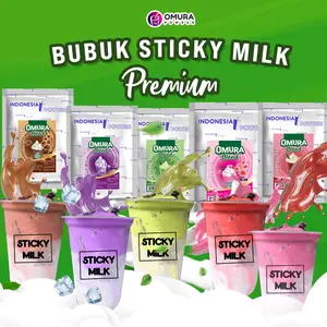 [BUBUK STICKY MILK] Bubuk Minuman Sticky Milk Es Kwentel Aneka Rasa 1 Kg & 500 Gram Halal BPOM Omura Blend Powder Series