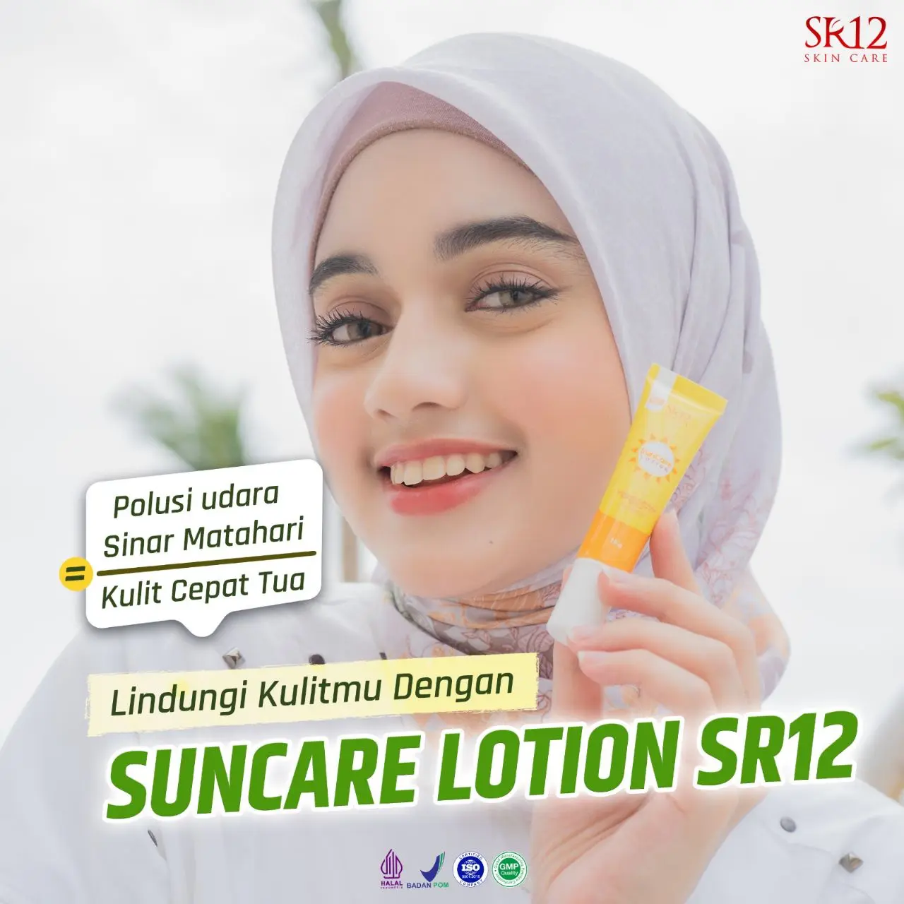 Suncare/ Pelindung kulit/ Kulit Berminyak/ SPF 25++ Mencerahkan