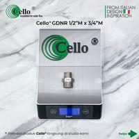 Gambar [Cello GDNR-1/2"Mx3/4"M] Double Nepel Reducer 1/2" x 3/4" Inch Kuningan | Drat Luar Male x Male | Fitting Sambungan Pipa Brass Double Nipple Reduce / Nepple dari Cello Sanitary Indonesia Kota Administrasi Jakarta Barat 2 Tokopedia