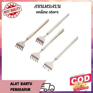 ALAT BANTU TONGKAT PENGGARUK PUNGGUNG STAINLESS BISA PANJANG/PENDEK MUDAH DIGUNAKAN