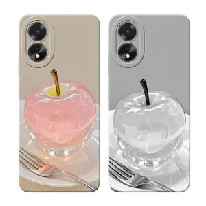 Case Compatible Oppo A18 A38 A17 A17K  A60 A58 4G A78 4G Terbaru Fashion Case Silikon Tpu Procamera Softcase Kesing Hp Pelindung Lucu Case Murah