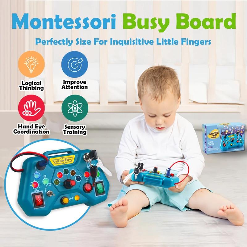 Product Introduction of Busy Board Toys for Toddlers Gifts for 1 2 3 Year Old Baby Boys Girls Educational Learning Toys Toddler Travel Toys 18