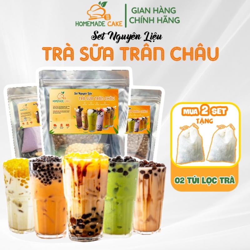 [Số lượng giới hạn] Nguyên Liệu Trà Sữa 15LY FREESHIP Set làm Trà Sữa Trân Châu tự pha Phúc Long, Thái Xanh, Đường Đen