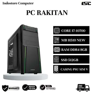 PC RAKITAN CORE I7-10700 MOBO H510 RAM DDR4 8GB SSD 512GB