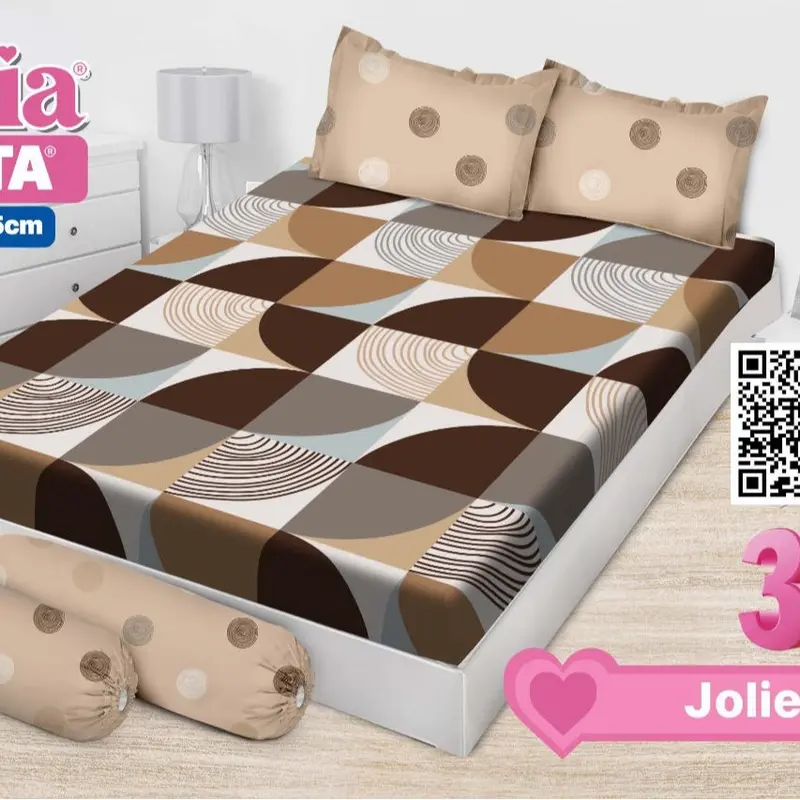 Sprei Bonita Emilia 180X200 Bantal 4 King Size No. 1 mix motif modern 4