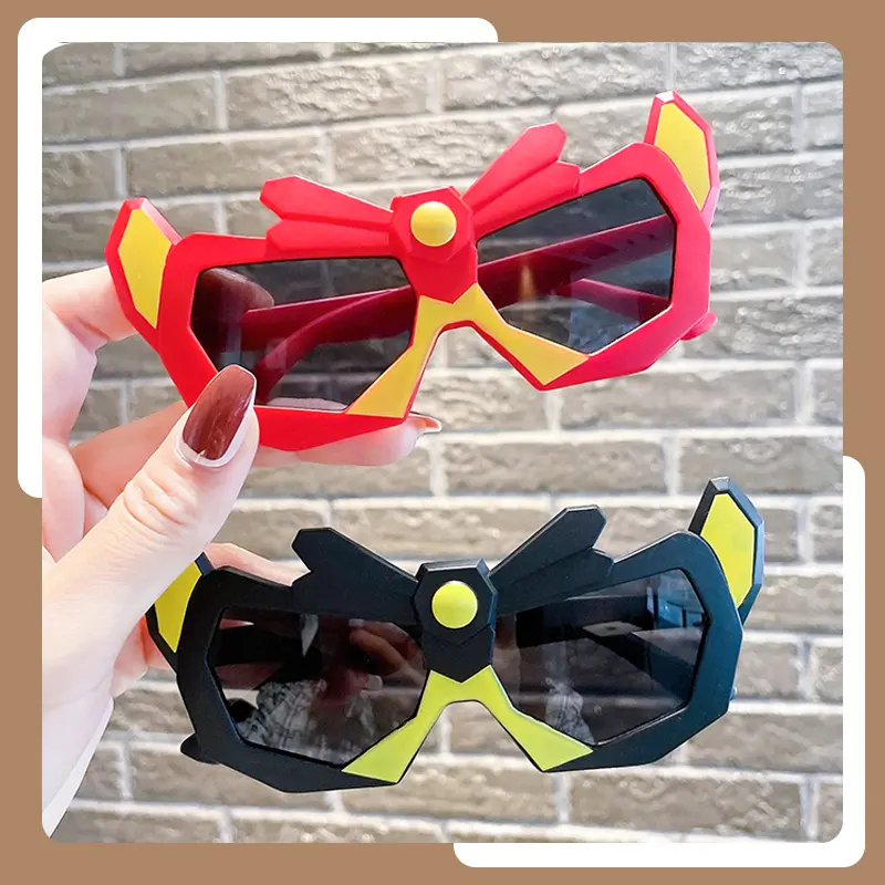 Children's Sunglasses Polygonal Cartoon Boys' Sunglasses for Touring Party 3