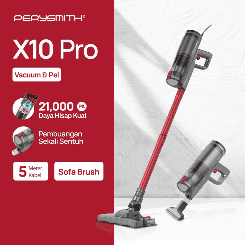 PerySmith X10 Pro Handheld Vacum Cleaner Portable Home Penyedot Debu Vakum Perysmith Xtreme Series Vacuum Cleaner