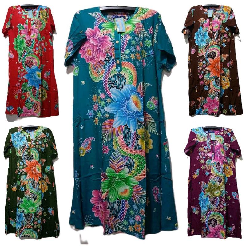 DASTER BATIK KODE 09 KENCANA UNGU LABEL BIRU 3