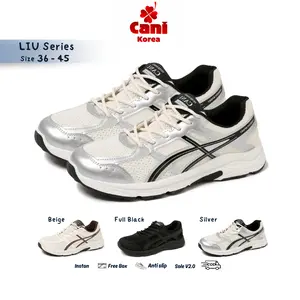 CaniKorea "FREE BOX" Liu Sepatu Sneakers Trendy Wanita Kasual Sporty Kasual Daily Shoes 9011