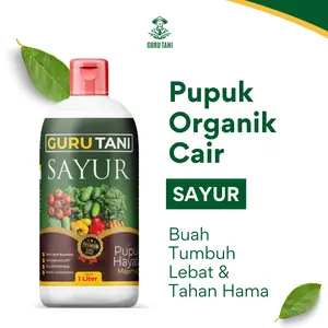 GURUTANI Pupuk Organik Sayur Khusus Cabai 1000ml Meningkatkan Pertumbuhan Tanaman & Hasil Panen Berkualitas Tanpa Bahan Kimia Berbahaya
