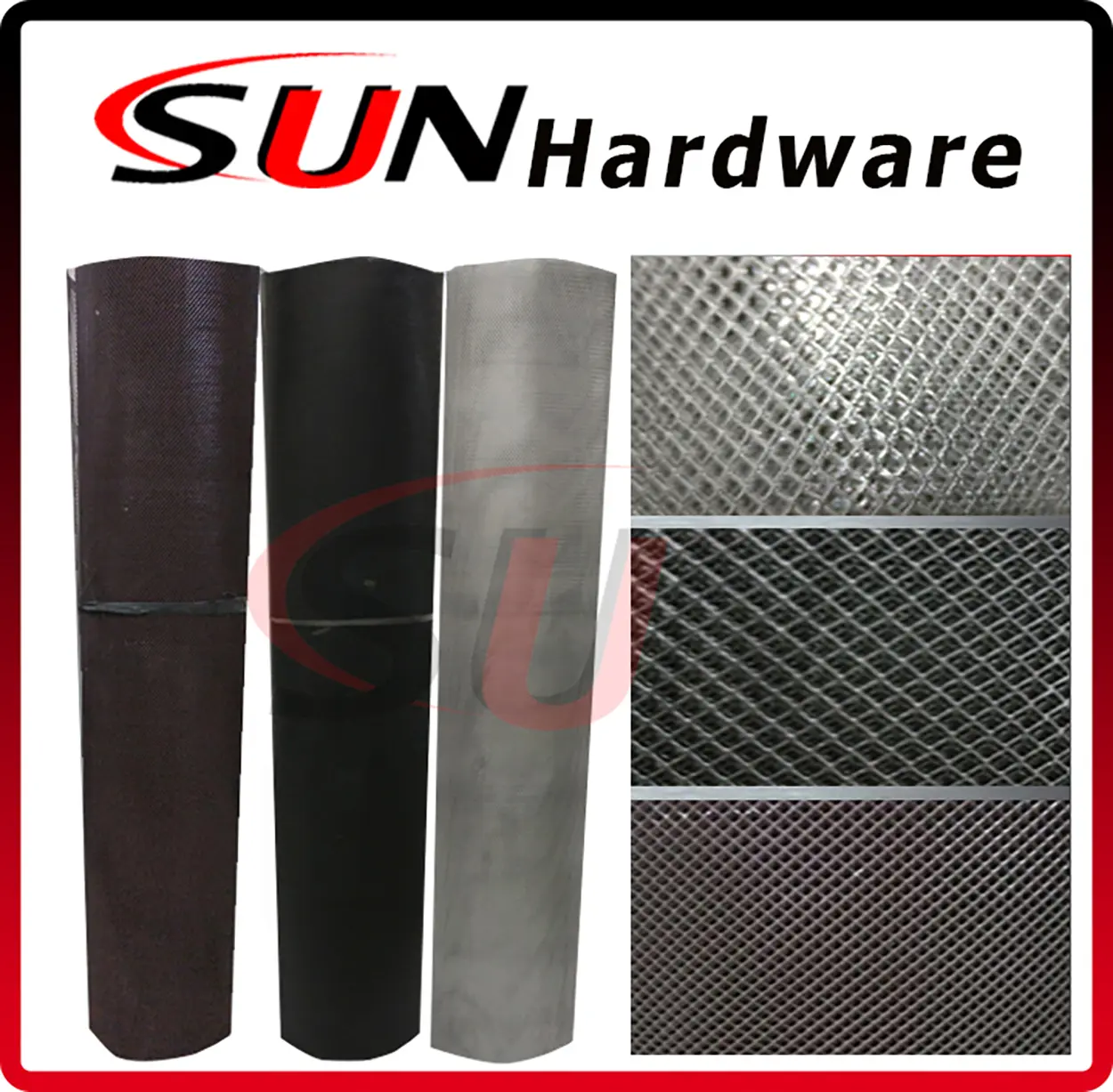 Kawat Nyamuk Baja Putih Coklat Hitam Per Meter Pintu Tralis Expanded