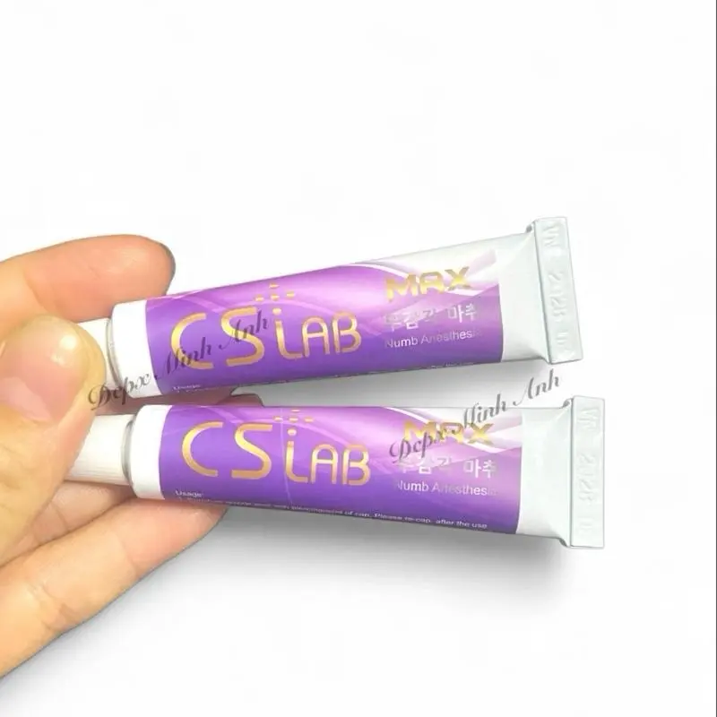 Kem Ủ Tê CsLab Max Tím 75% Chất Kem Đặc Mịn Siêu Tê Tuýp 10g Chính Hãng. 3