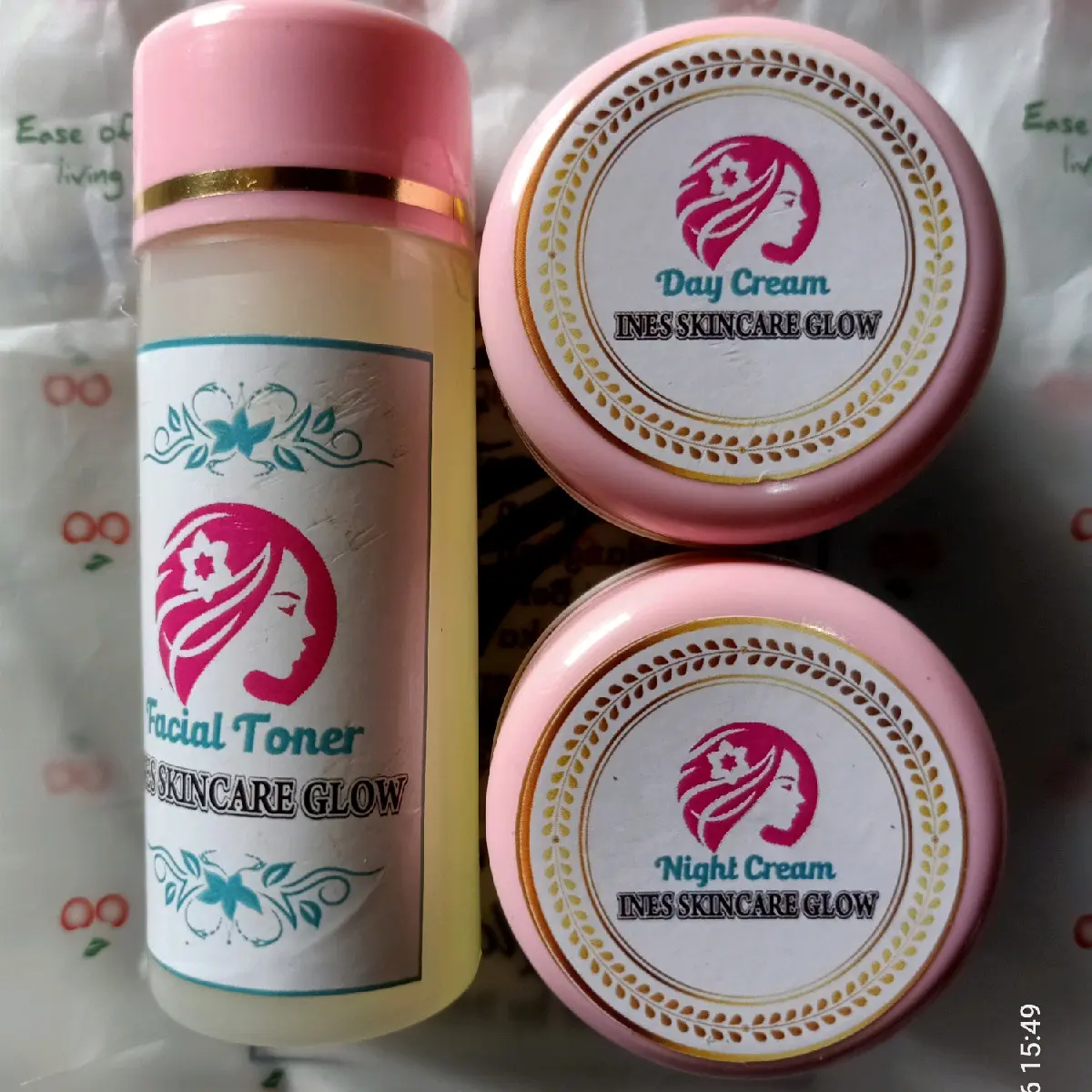 Ines Skincare 3 in 1 Toner Cream Malam Dan Cream Siang Wajah Mencerahkan Hitam Pencerah