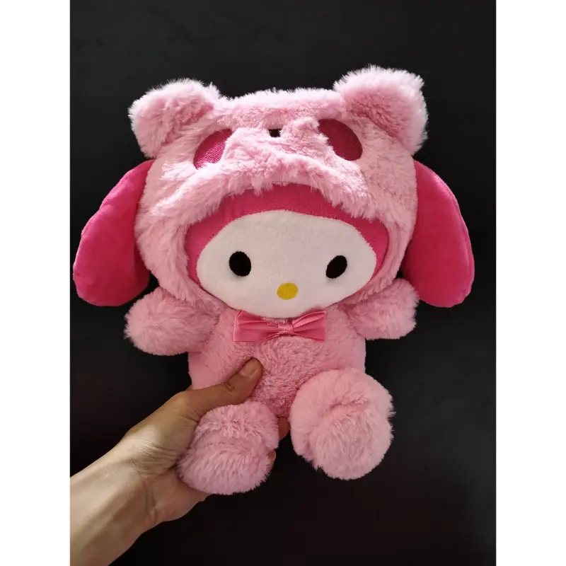 Boneka My Melody Kuromi Cinnamaroll Pompopurin Ukuran 9 Rassel Halus Dolls Toys Kado 1