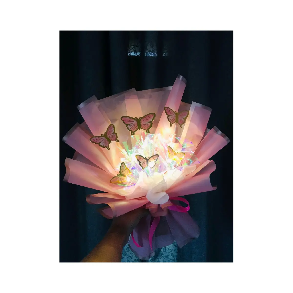 BUKET KUPU-KUPU LED / BUKET KUPU-KUPU CANTIK PAKAI LED