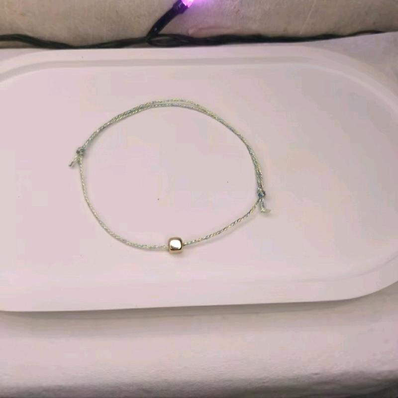 Gelang Tali Kilap kecil lucu imut harum dan mempesona (charm kubus) Elegan 2