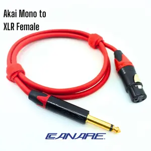 Kabel Audio Mic Mikrofon Akai Mono to XLR Female Kabel Canare Berkualitas Tinggi