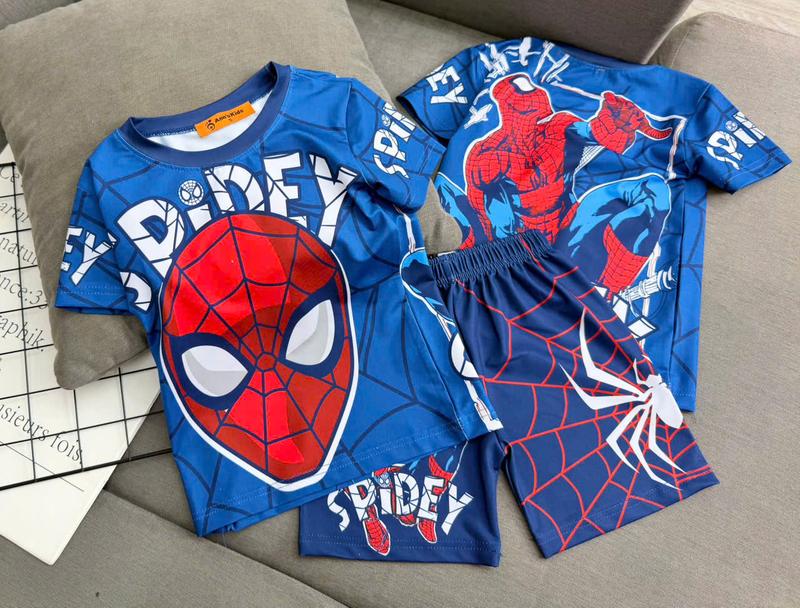   G4  12-45kg Đồ bộ họa tiết tết bé trai   quần thun   chất vải thun lạnh thái bền mát mịn 