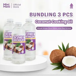 Mini Mami Coconut Cooking Bundling 3 - Minyak MPASI | BB Booster | Lemak MPASI | Minyak Kelapa