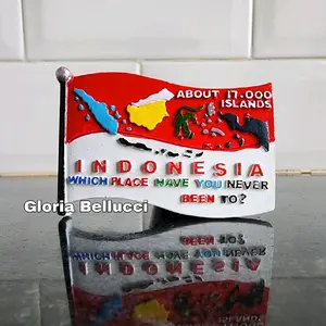 tempelan hiasan kulkas magnet indonesia souvenir oleh oleh jakarta borobudur