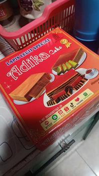 Product Review of lapis legit spesial pandan basah uk.16cmx16cm ADIKA CAKE 100%Halal from R**a F**h 0