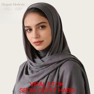 Hijab Wanita Bergaya dengan Rekaan Bawal Premium daripada Kain Kapas Voile Chiffon Berlapis Ruffle, Dilengkapi Klip Pengikat Pelbagai Fungsi, Gaya Harian untuk Dewasa, Remaja, dan Kanak-Kanak.