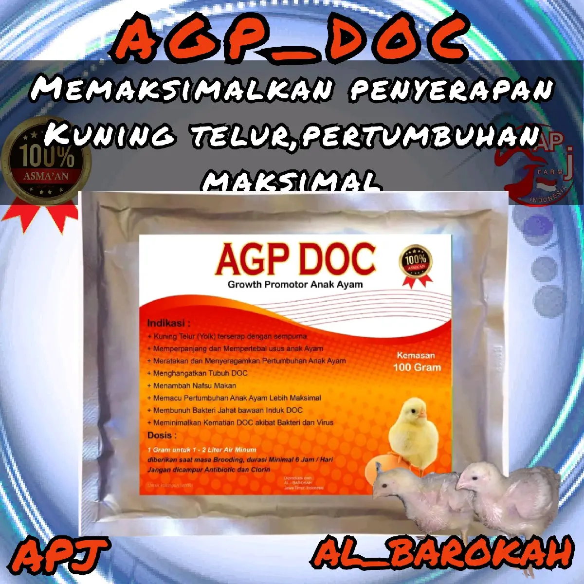 Agp doc untuk segala jenis doc ayam dan unggas