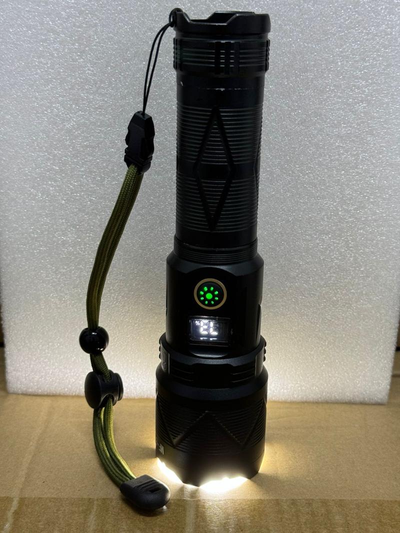 Product Introduction of Multifunctional flashlight 8800mAh ultra bright LED Powerful Flashlight Alloy Body 5 Lighting Modes Type-C Torch Light Tactical Flashlights Outdoor  Portable Lampu Terang 28