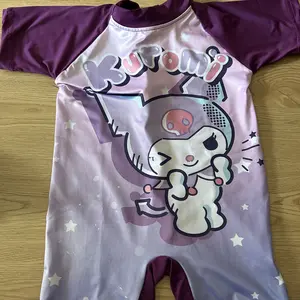 Baju Renang Anak Perempuan Motif Kuromi Usia 1-9 Tahun Bahan Spandek Full Printing